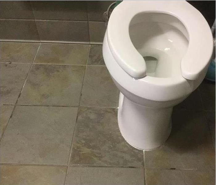 Toilet in commercial building